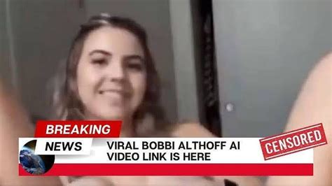 bobbi althoff leaked deepfake|Bobbi Althoff responds after trending for deepfake “leaks”